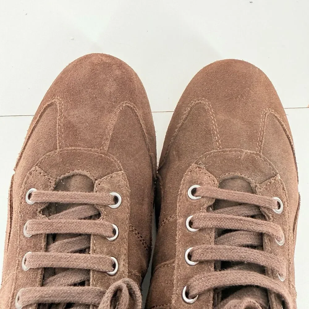GEOX Men's leather suede sneaker boots 12 US, 45 EUR
